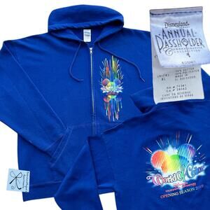 Disneyland Resort Annual Passholder World of Color 2010 Zip-up Hoodie Sz XL